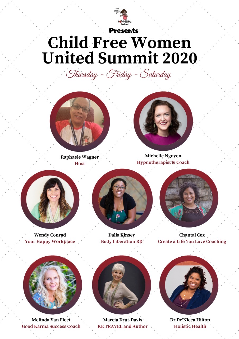 Child Free Women Summit, Mindset, coaching, diet, food therapy, women's empowerment